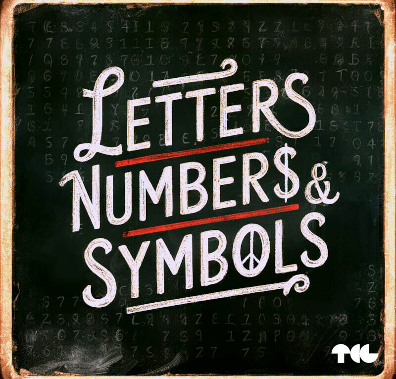 Letters, Numbers & Symbols