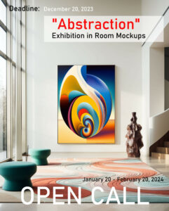 “Abstraction” Online exhibition in Room Mockups